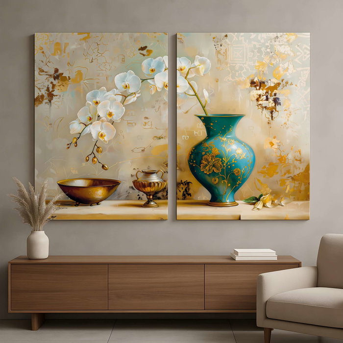 Wallity Conjunto de Pinturas Decorativas en Lienzo DEV1 Multicolor Wallity Conjunto de Pinturas Decorativas en Lienzo DEV1 Multicolor